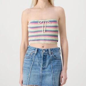 Hollister Crochet-Style Tube Top XXS